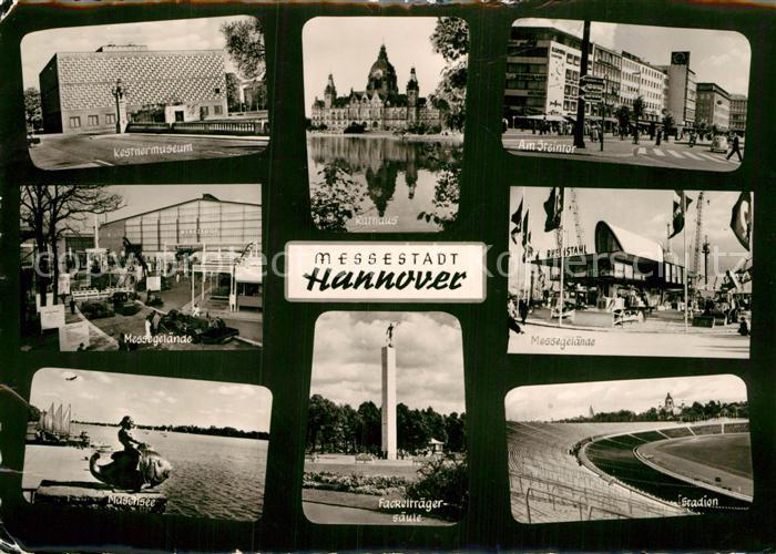 HANNOVER  CITY Museum Messegelaende Maschsee Skulptur Putto auf dem Fisch Rathau