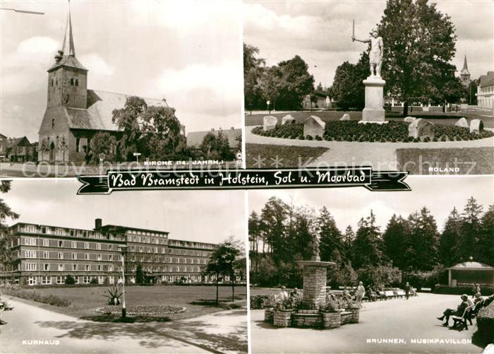 Bad Bramstedt Kirche Roland Statue Kurhaus Brunnen Musikpavillon