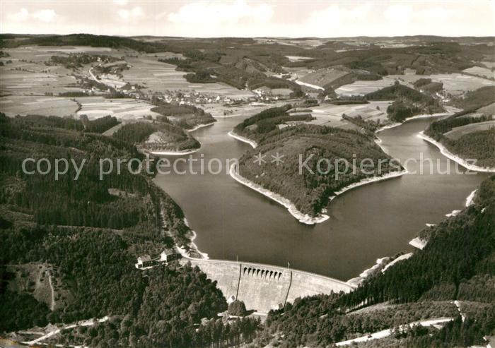 Derschlag Raststaette und Hotel Aggertalsperre Fliegeraufnahme
