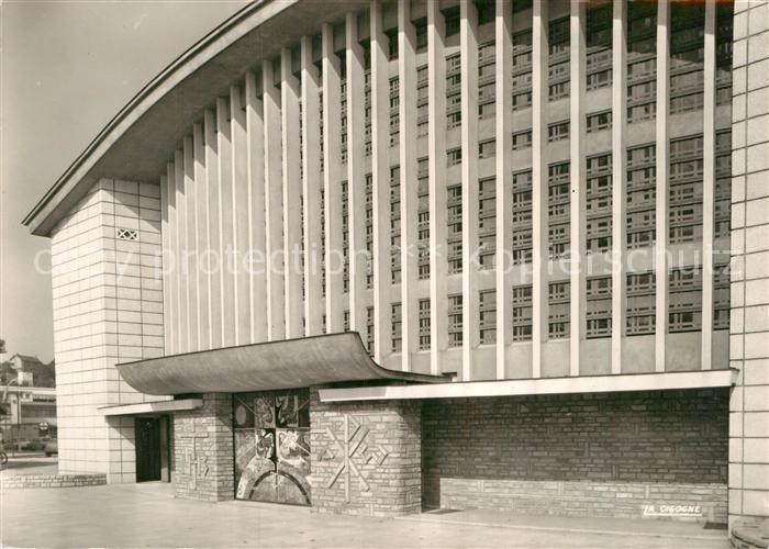 Epinal Vosges Facade de l'Eglise Notre Dame Architect