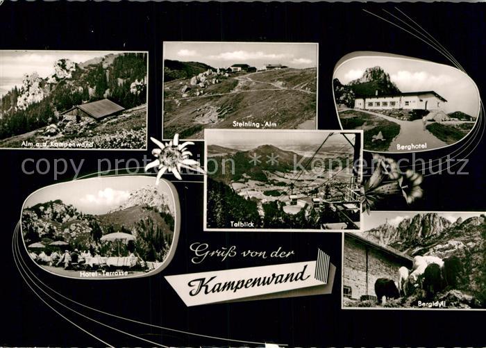 Kampenwand Chiemgau Almen Berghotel Terrasse Bergidyll Talblick Bergbahn