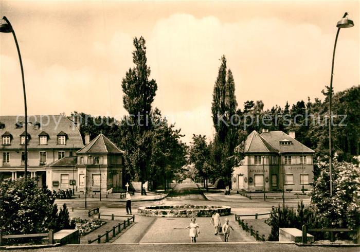 Pieskow Bad Saarow Bahnhofsvorplatz und Ulmenstrasse