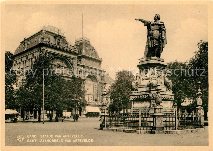 Gand Belgien Statue van Artevelde Denkmal