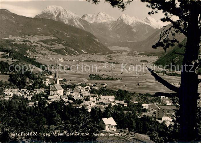 Imst Tirol Panorama Blick gegen Mieminger Gruppe