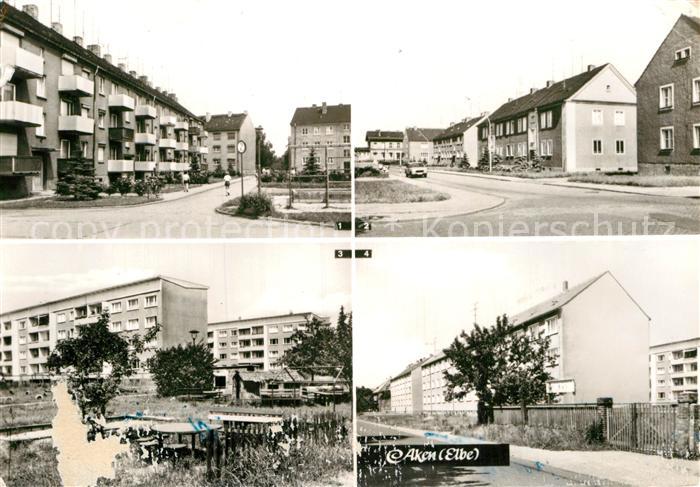 Aken Elbe Strasse der AWG Neue Strasse Neubauviertel Dessauer Landstrasse