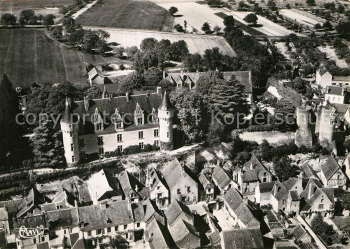 Montresor Chateau vue aerienne Collection Les Chateaux de la Loire