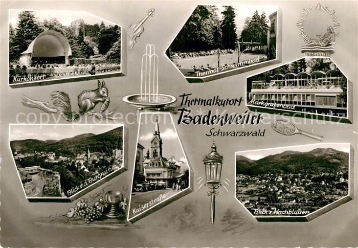 BADENWEILER BW Kurkonzert Thermal Schwimmbad Markgrafenbad Burgruine Kaiserstras