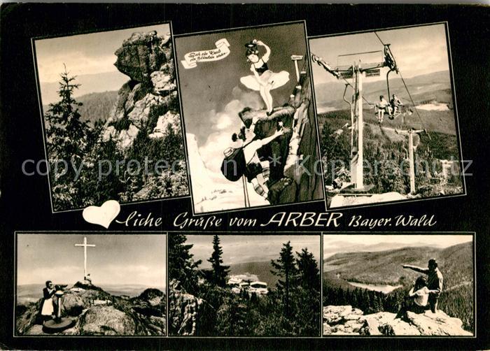 Bayerisch Eisenstein Arber Schutzhaus Grosser Arber Sessellift Gipfelkreuz Wande