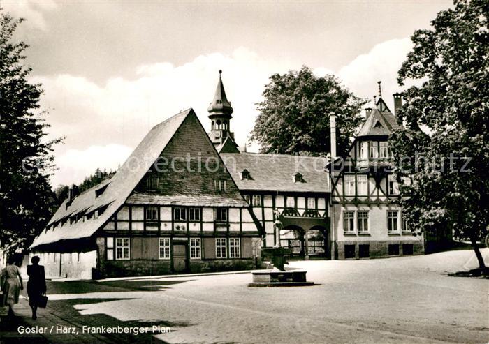 Goslar Frankenberger Plan Fachwerkhaeuser Brunnen