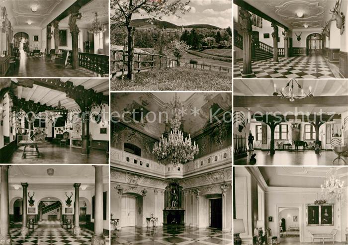 Bad Berleburg Fuerstliches Schloss Innenansichten