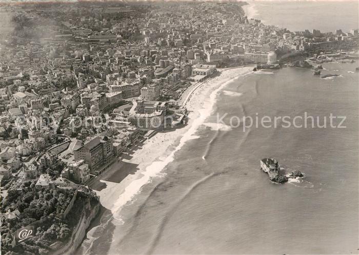 Biarritz Pyrenees Atlantiques Grande Plage vue aerienne