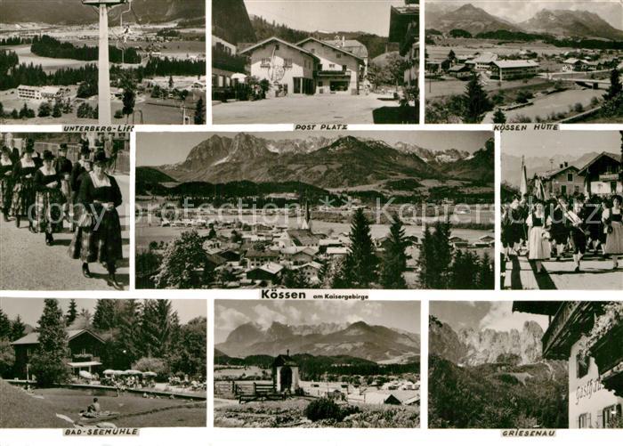 Koessen Tirol Unterberglift Trachten Bad Seemuehle Postplatz Huette Griesenau Pa