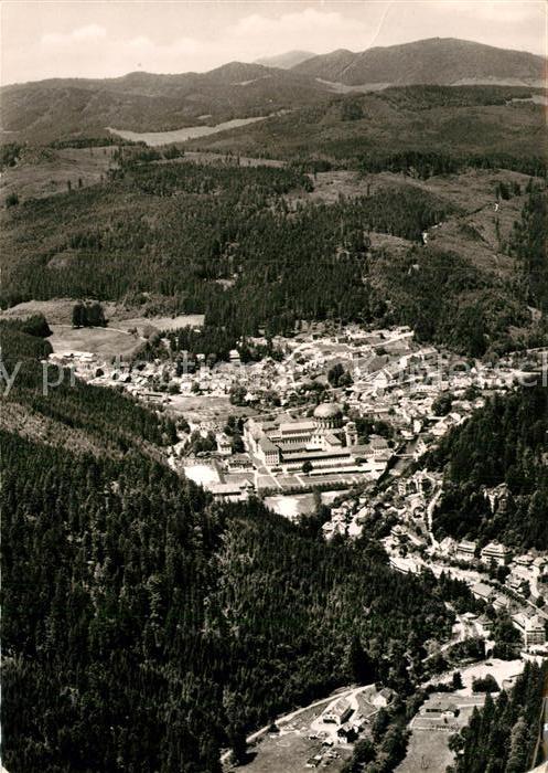St Blasien Heilklimatischer Kurort im Schwarzwald Fliegeraufnahme