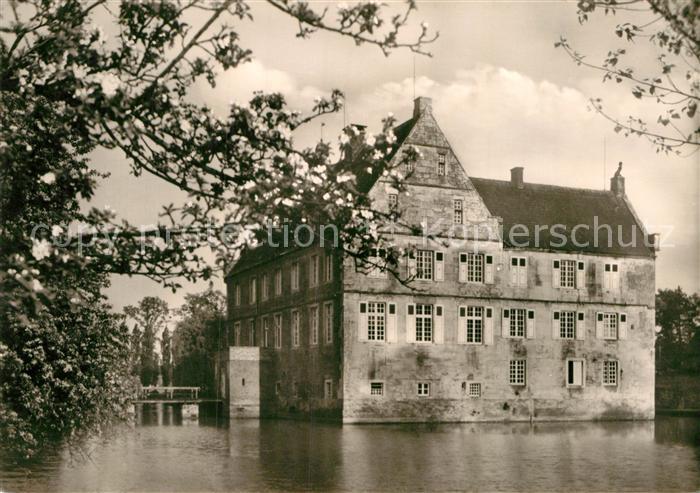 Muenster Westfalen Burg Huelshoff Wasserschloss Geburtsstaette der Dichterin Ann