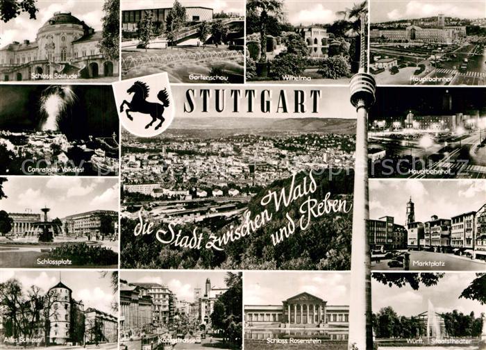 STUTTGART  CITY Sehenswuerdigkeiten der Stadt zwischen Wald und Reben