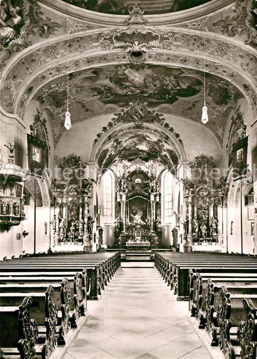 Mittenwald Bayern Pfarrkirche St Peter und Paul Innenansicht