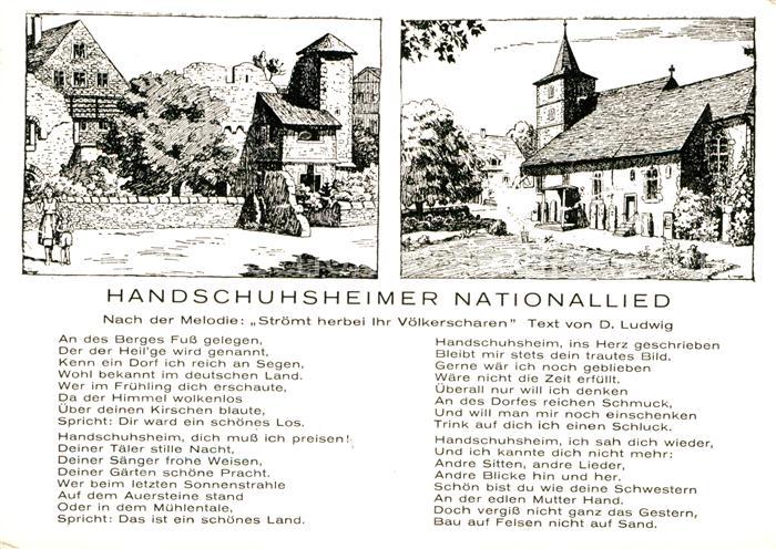 Liederkarte Handschuhsheimer Nationallied