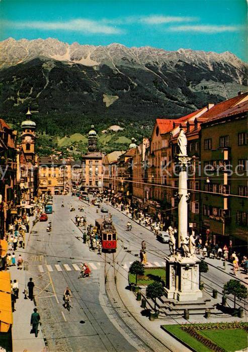 Strassenbahn Innsbruck Maria-Theresien-Strasse Annasaeule