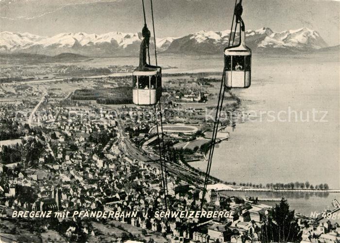 Seilbahn Pfaender Bregenz Schweizerberge