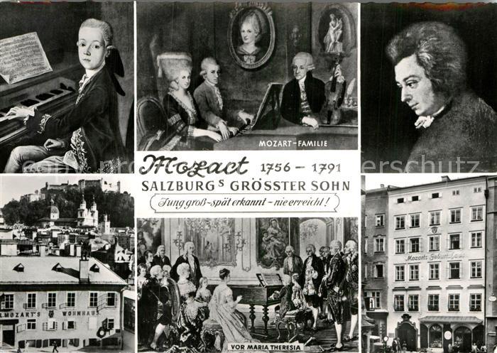 Mozart Wolfgang Amadeus Geburtshaus Maria-Theresia Mozart-Familie Wohnhaus
