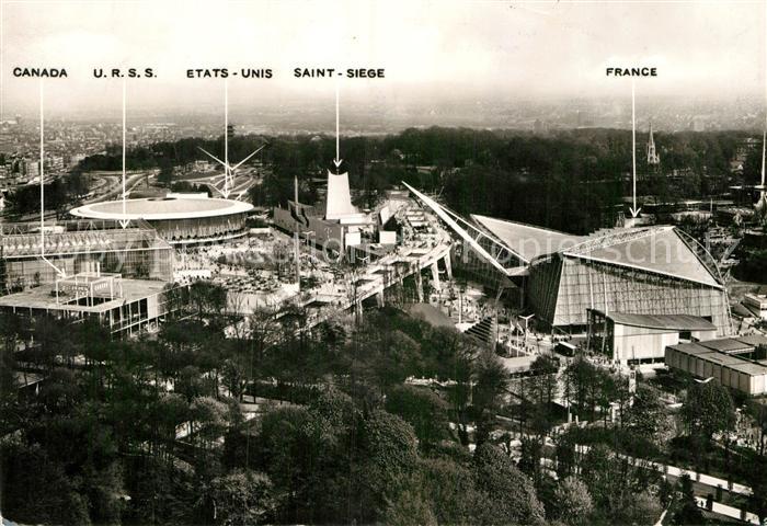 Exposition Universelle Bruxelles 1958 Section Etrangere Quatre Grands France Can