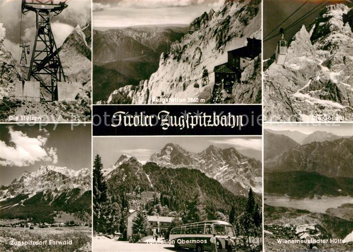 Seilbahn Tiroler Zugspitzbahn Ehrwald Talstation Obermoos Bergstation