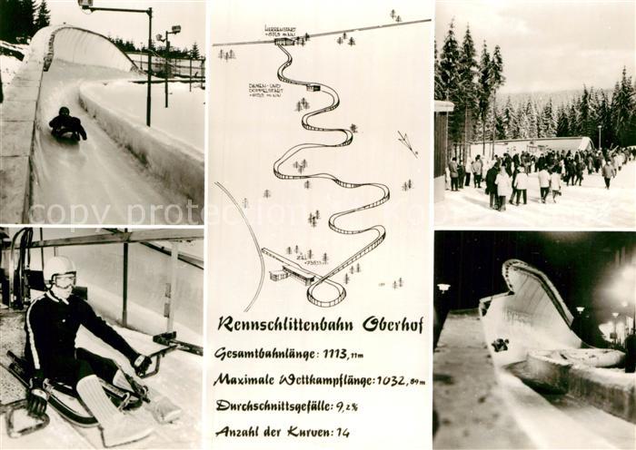 Bobsport Rennschlittenbahn Oberhof
