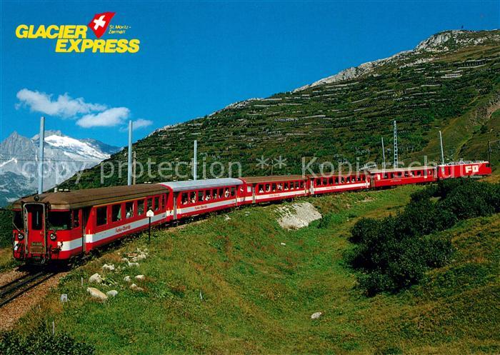 Eisenbahn Glacier-Express Furka-Oberalp-Bahn Andermatt