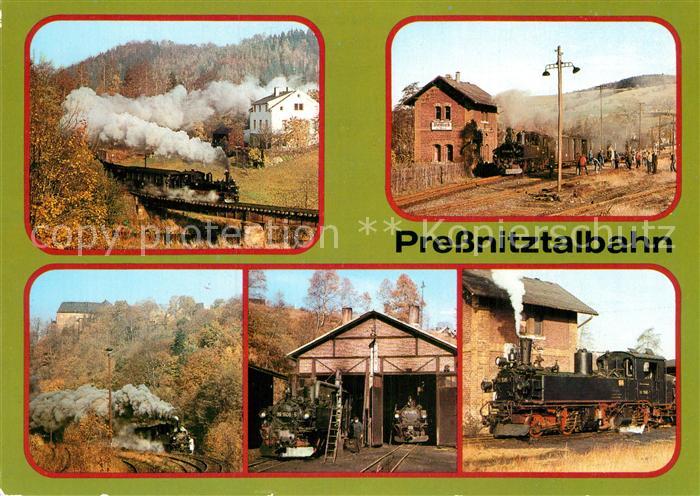 Lokomotive Pressnitztalbahn Schmalspurbahn Wolkenstein-Joehstaedt