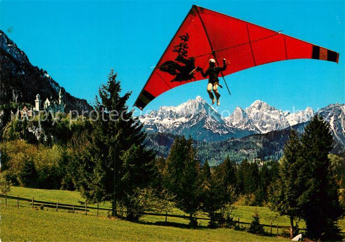 Drachenflug Drachenflieger Tegelberg Schloss Neusch