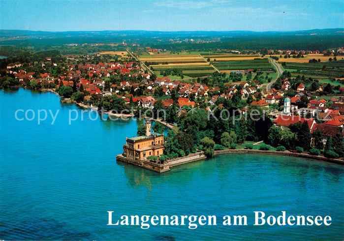 Langenargen Bodensee Fliegeraufnahme Schloss Montfort Unterdorf
