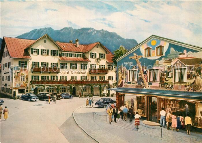 Oberammergau Hotel Wittelsbach Fresko Das Geluebde 1633