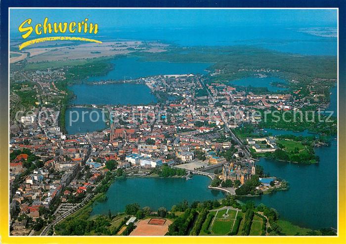 Schwerin Mecklenburg Fliegeraufnahme