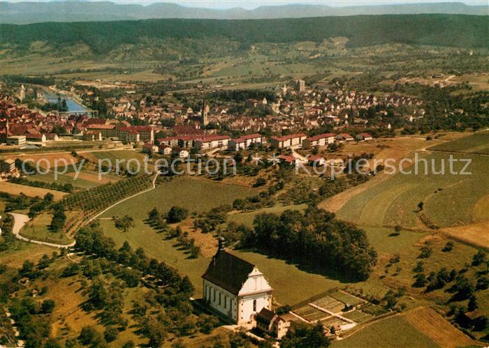 Rottenburg Neckar Fliegeraufnahme Wallfahrtskirche Franziskanerkloster Weggental