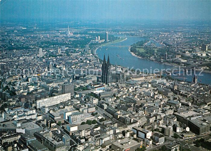 Koeln Rhein Fliegeraufnahme
