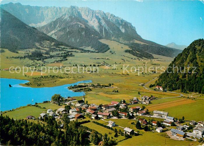 Walchsee Tirol Fliegeraufnahme Zahmer Kaiser