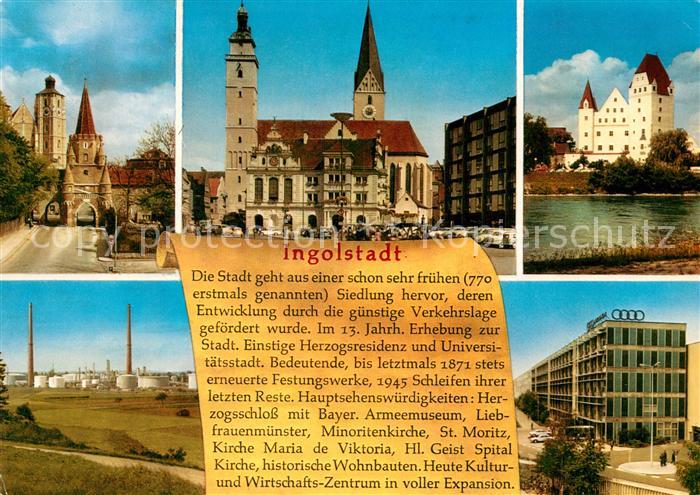 Ingolstadt Donau Stadttor Rathaus Aud
