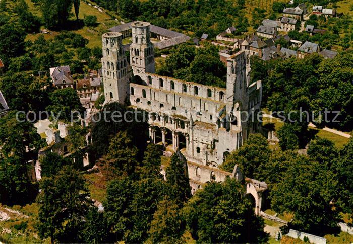 Jumieges Fliegeraufnahme Abbaye