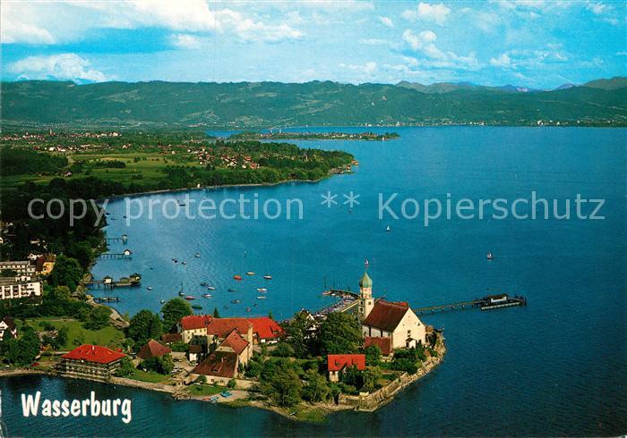 Wasserburg Bodensee Fliegeraufnahme Lindau Vorarlberger Berge