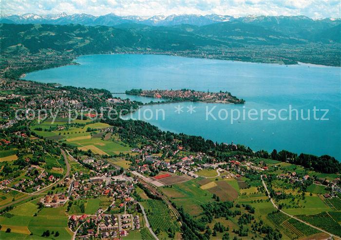 Bad Schachen Lindau Fliegeraufnahme Bregenzerbucht Enzisweiler