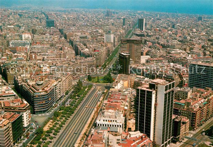 Barcelona Cataluna Fliegeraufnahme