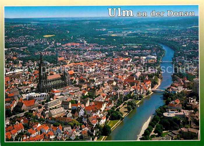 Ulm Donau Fliegeraufnahme