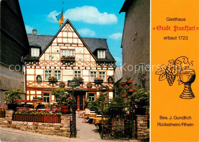 Ruedesheim Rhein Gasthaus Stadt Frankfurt