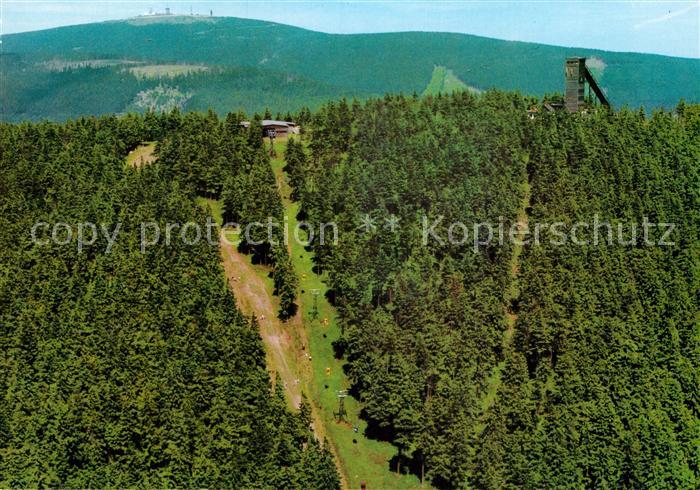 Braunlage Wurmbergschanze Blick zum Brocken
