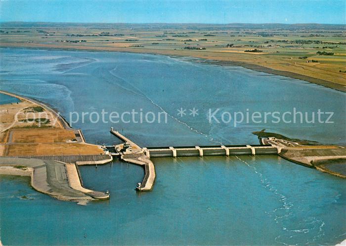 Vollerwiek Fliegeraufnahme Eiderdamm Sperrwerk