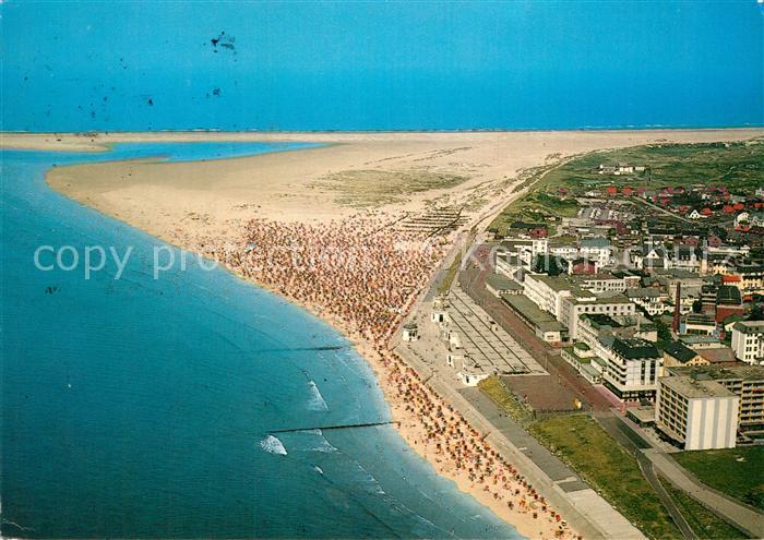 BORKUM Nordseebad Niedersachsen Fliegeraufnahme