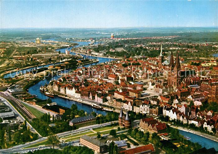 Luebeck Fliegeraufnahme