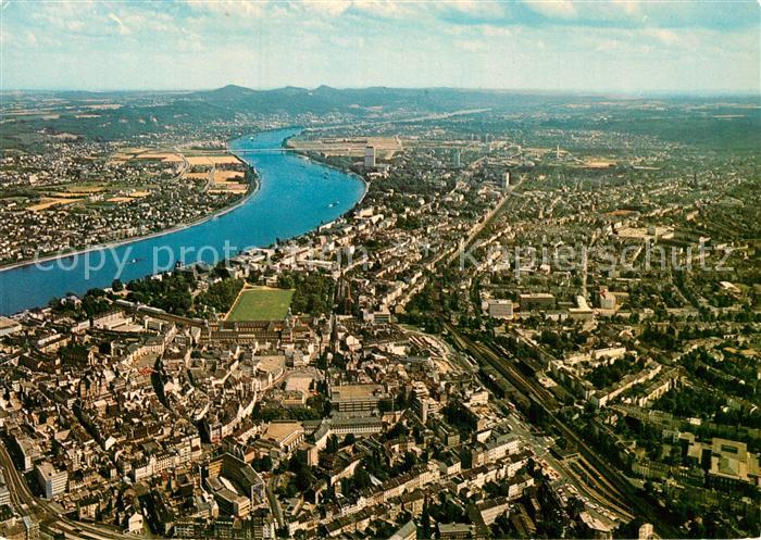 Bonn Rhein Fliegeraufnahme