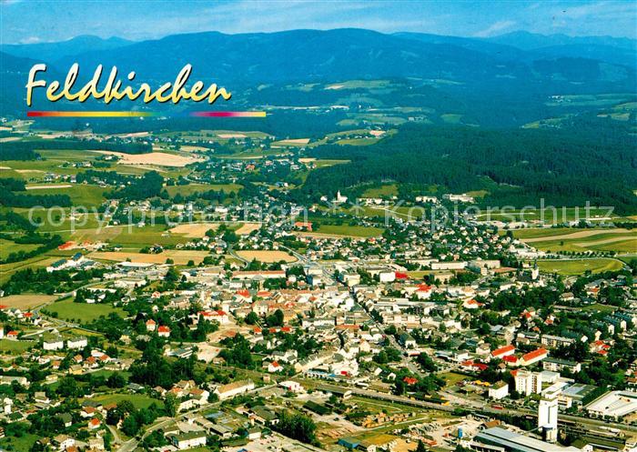 Feldkirchen Kaernten Fliegeraufnahme