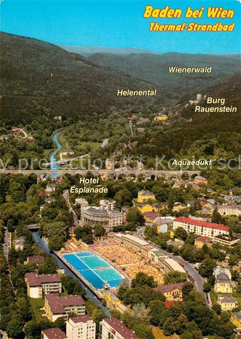 Baden Wien Fliegeraufnahme Thermal Strandbad